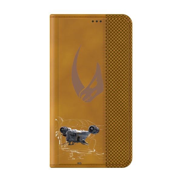 Star Wars Razor Crest FactionTech Galaxy Folio Phone Case for Samsung Galaxy Closed.Jpg