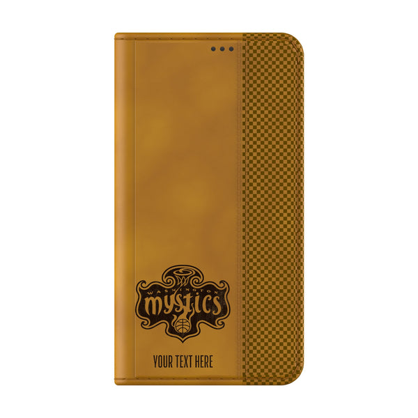 Washington Mystics Personalized Burn Galaxy Folio Phone Case for Samsung Galaxy Closed.Jpg
