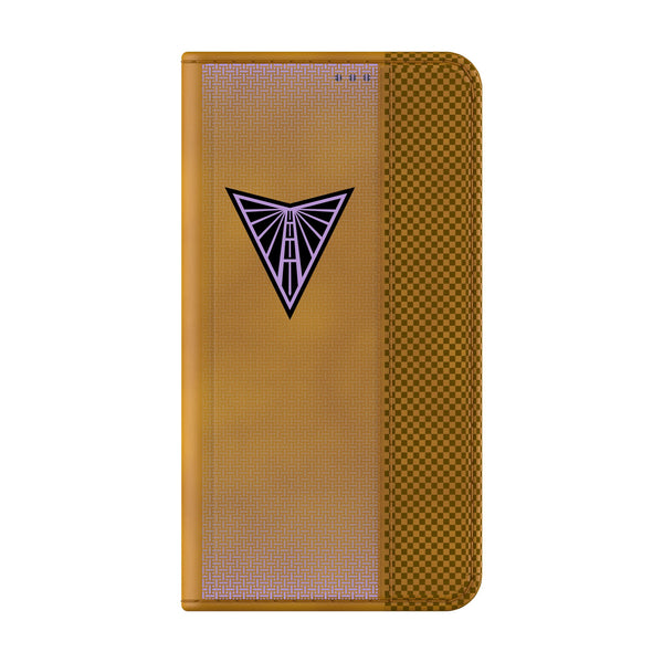 Golden State Valkyries Linen Galaxy Folio Phone Case for Samsung Galaxy Closed.Jpg