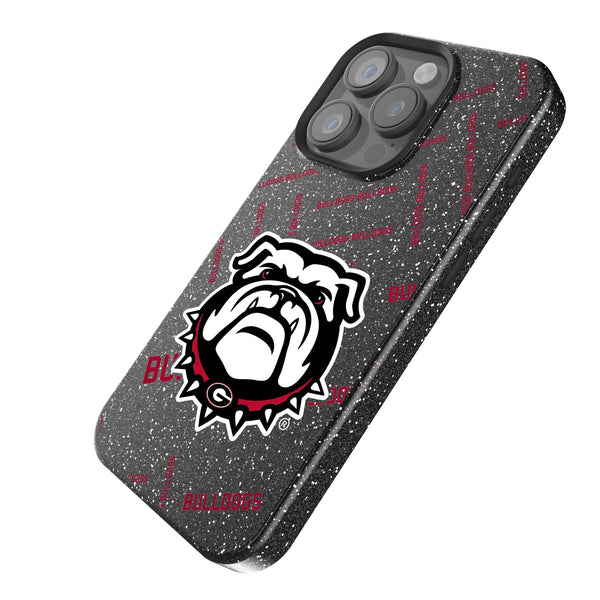 University of Georgia Bulldogs Uga Quadtile iPhone Bling Phone Case for Apple iPhone Iso.Jpg