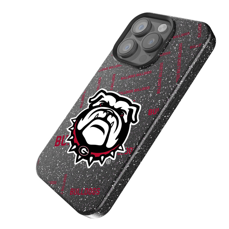 University of Georgia Bulldogs Uga Quadtile iPhone Bling Phone Case for Apple iPhone Iso.Jpg