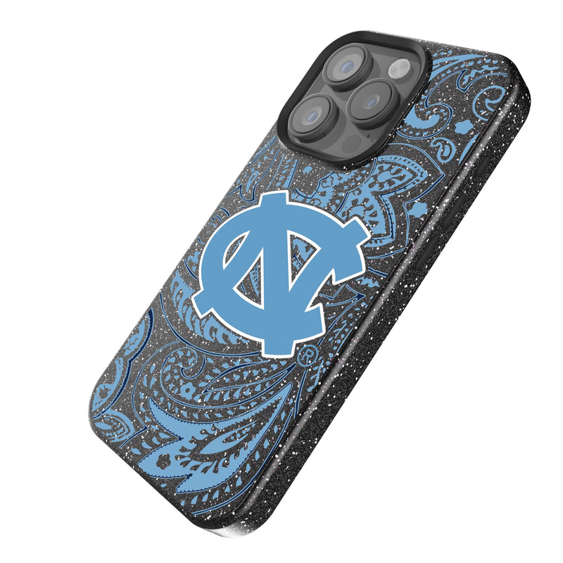 University of North Carolina Tar Heels Paisley iPhone Bling Phone Case Iso.Jpg