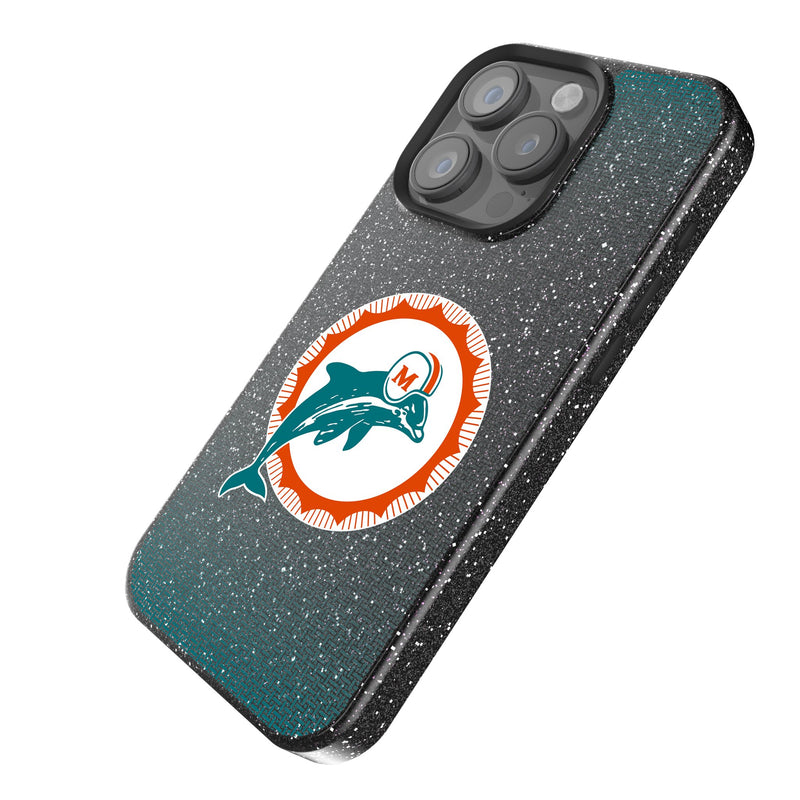 Miami Dolphins 1966-1973 Historic Collection Linen iPhone Bling Phone Case for Apple iPhone Iso.Jpg
