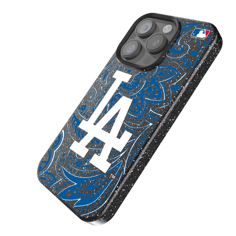 LA Dodgers Paisley iPhone Bling Phone Case for Apple iPhone Iso.Jpg