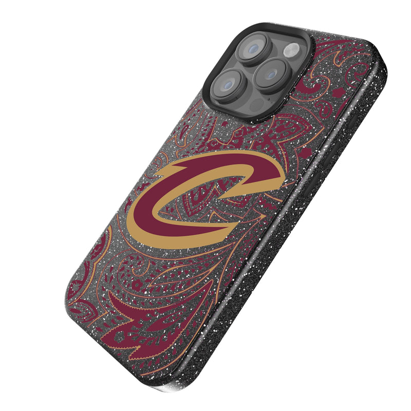 Cleveland Cavaliers Paisley iPhone Bling Phone Case Iso.Jpg