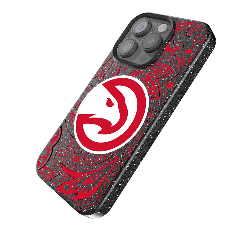 Atlanta Hawks Paisley iPhone Bling Phone Case Iso.Jpg