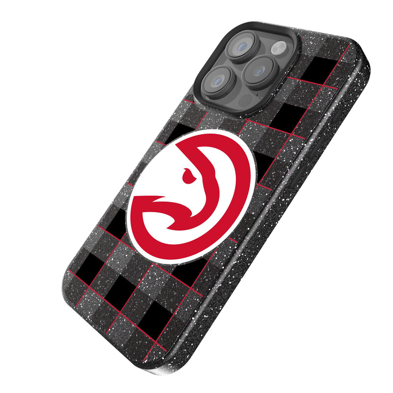 Atlanta Hawks Plaid iPhone Bling Phone Case for Apple iPhone Iso.Jpg