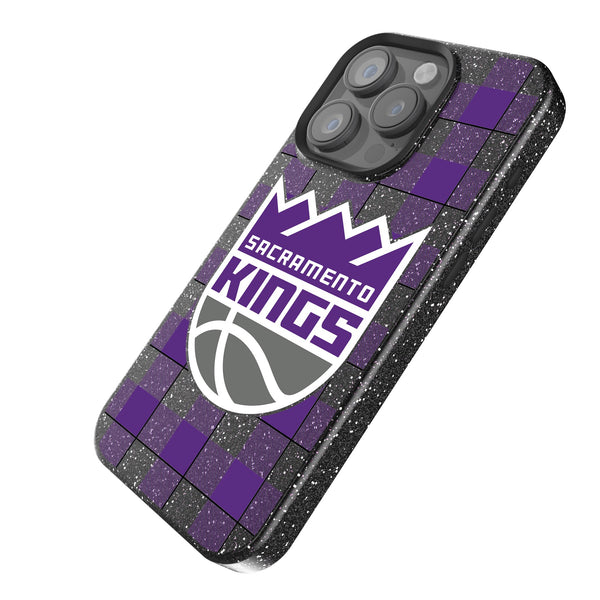 Sacramento Kings Plaid iPhone Bling Phone Case Iso.Jpg