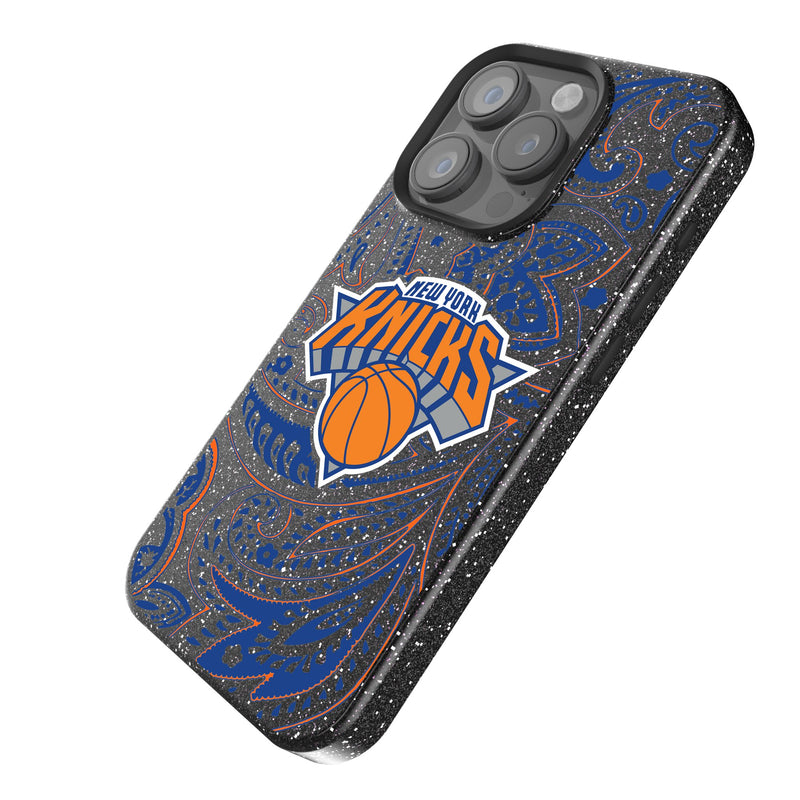 New York Knicks Paisley iPhone Bling Phone Case Iso.Jpg