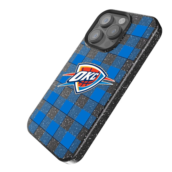 Oklahoma City Thunder Plaid iPhone Bling Phone Case Iso.Jpg