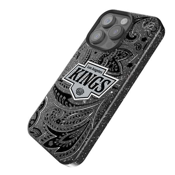 LA Kings Paisley iPhone Bling Phone Case Iso.Jpg