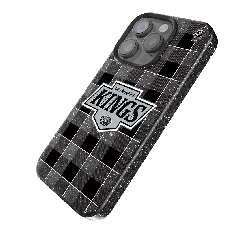 LA Kings Plaid iPhone Bling Phone Case Iso.Jpg