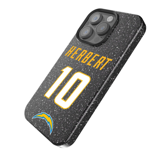 Justin Herbert Los Angeles Chargers 10 Ready iPhone Bling Phone Case Iso.Jpg