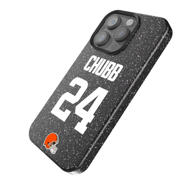 Nick Chubb Cleveland Browns 24 Ready iPhone Bling Phone Case Iso.Jpg