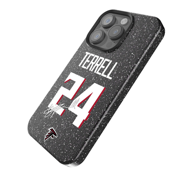 A.J. Terrell Atlanta Falcons 24 Ready iPhone Bling Phone Case Iso.Jpg