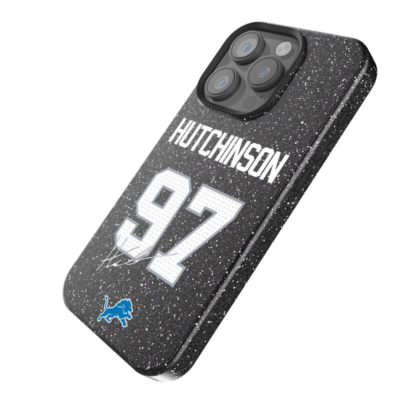 Aidan Hutchinson Detroit Lions 97 Ready iPhone Bling Phone Case Iso.Jpg