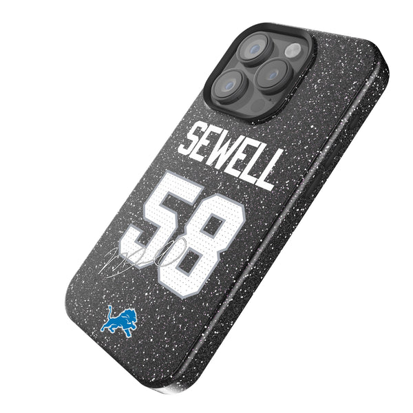 Penei Sewell Detroit Lions 58 Ready iPhone Bling Phone Case Iso.Jpg