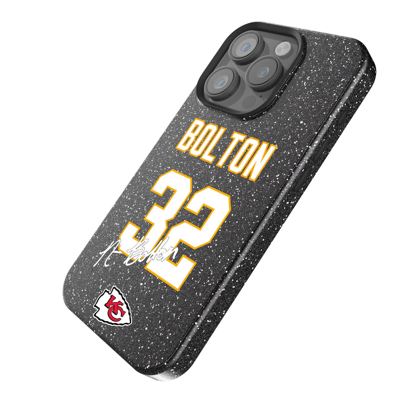 Nick Bolton Kansas City Chiefs 32 Ready iPhone Bling Phone Case Iso.Jpg
