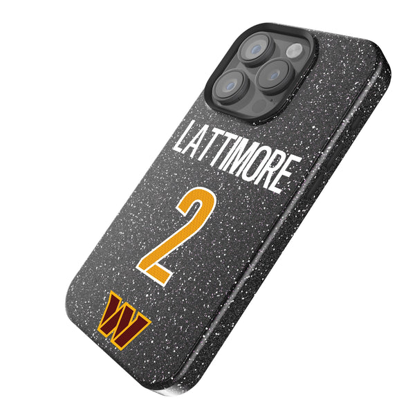 Marshon Lattimore Washington Commanders 2 Game Tactic iPhone Bling Phone Case for Apple iPhone Iso.Jpg
