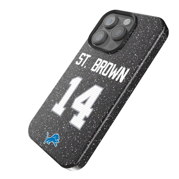 Amon-Ra St. Brown Detroit Lions 14 Ready iPhone Bling Phone Case Iso.Jpg