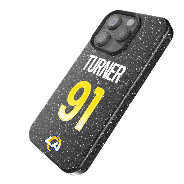 Kobie Turner Los Angeles Rams 91 Ready iPhone Bling Phone Case Iso.Jpg