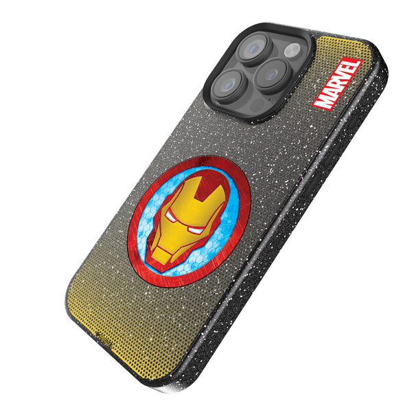 Marvel Avengers Iron Man Grid iPhone Bling Phone Case Iso.Jpg