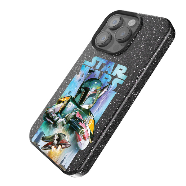 Star Wars Boba Fett Portrait Collage iPhone Bling Phone Case Iso.Jpg