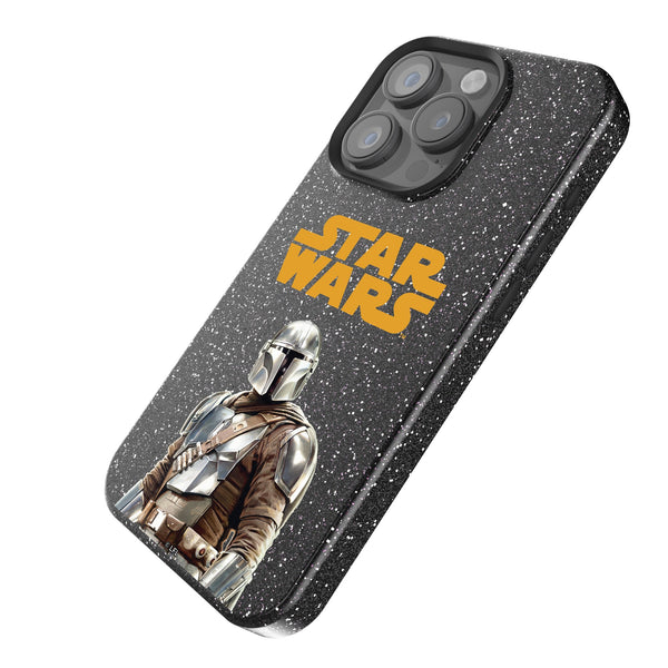 Star Wars: The Mandalorian Din Djarin Color Block iPhone Bling Phone Case Iso.Jpg