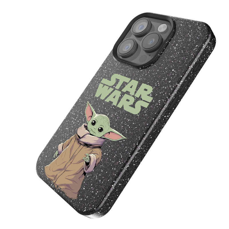 Star Wars: The Mandalorian Grogu Color Block iPhone Bling Phone Case Iso.Jpg