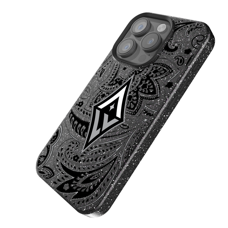 Las Vegas Aces Paisley iPhone Bling Phone Case Iso.Jpg