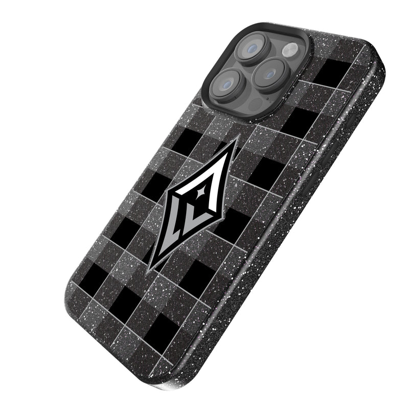 Las Vegas Aces Plaid iPhone Bling Phone Case Iso.Jpg