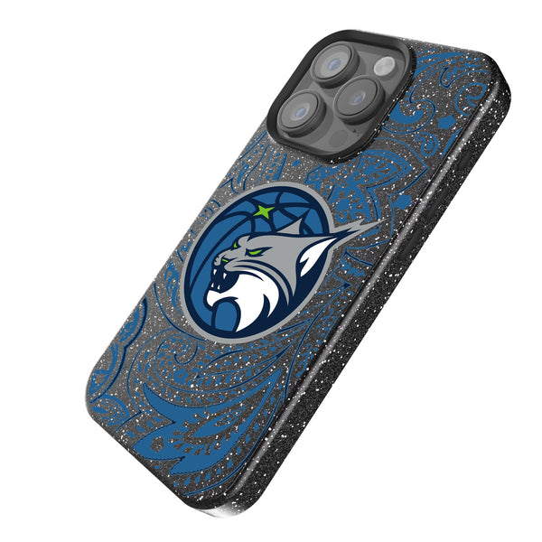 Minnesota Lynx Paisley iPhone Bling Phone Case Iso.Jpg