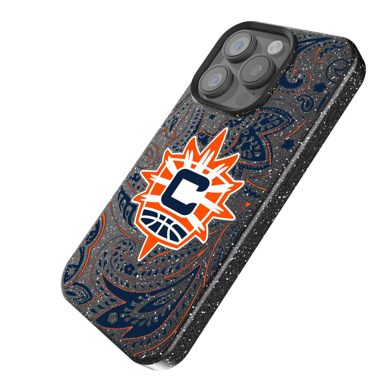 Connecticut Sun Paisley iPhone Bling Phone Case Iso.Jpg