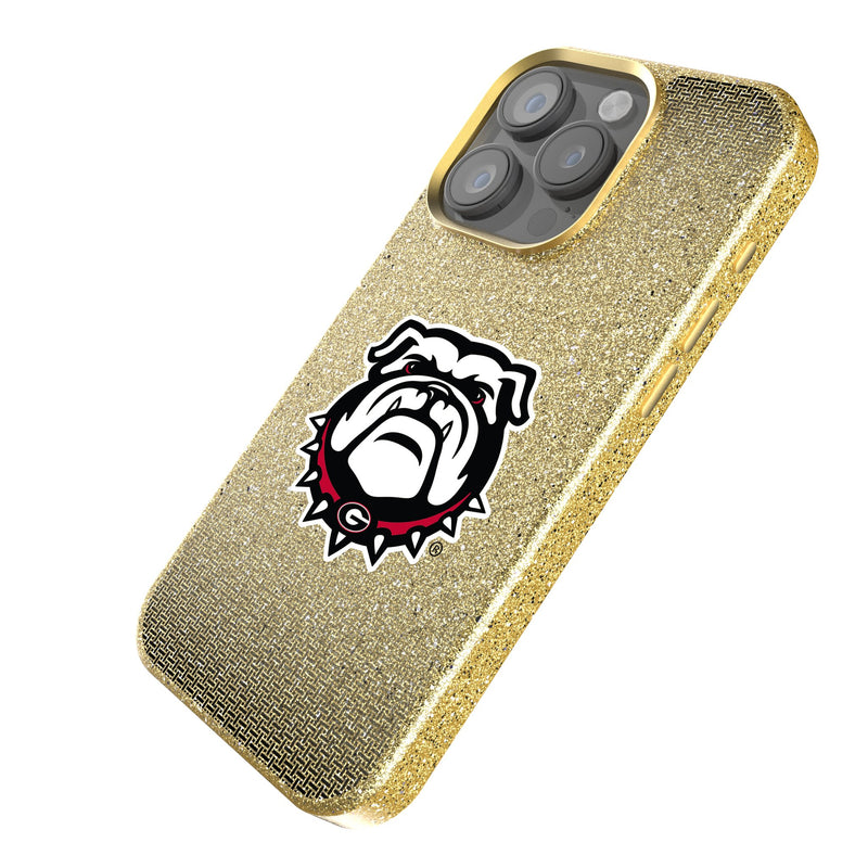 University of Georgia Bulldogs Uga Linen iPhone Bling Phone Case for Apple iPhone Iso.Jpg