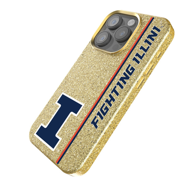 University of Illinois Fighting Illini Sidebar iPhone Bling Phone Case Iso.Jpg