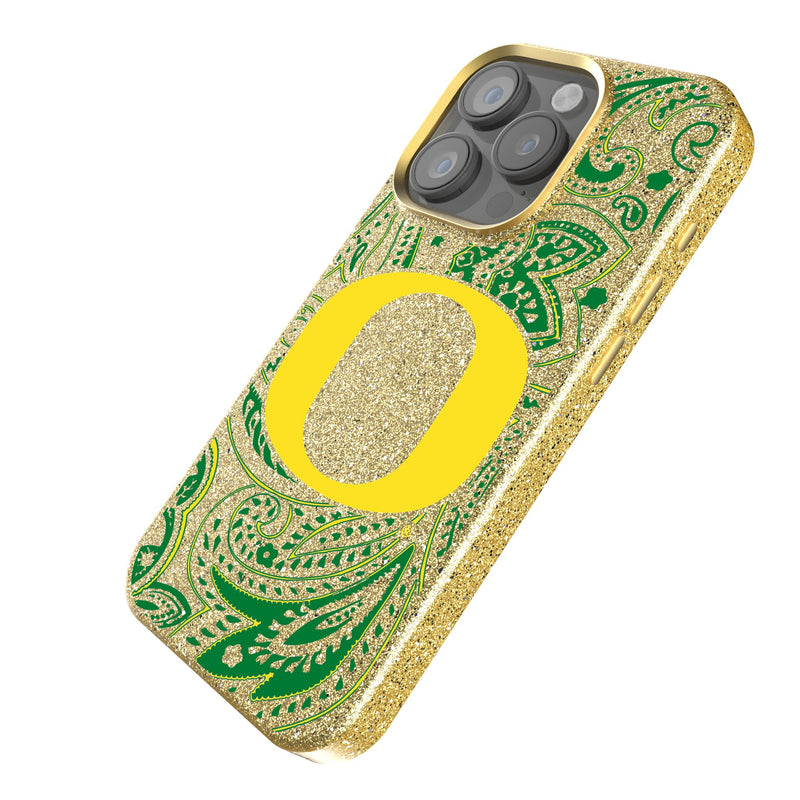 University of Oregon Ducks Paisley iPhone Bling Phone Case Iso.Jpg