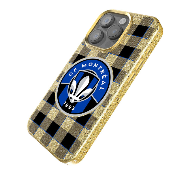 CF Montreal  Plaid iPhone Bling Phone Case Iso.Jpg