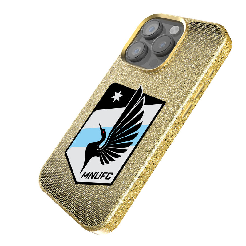 Minnesota United FC Linen iPhone Bling Phone Case for Apple iPhone Iso.Jpg