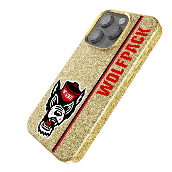 North Carolina State University Wolfpack Sidebar iPhone Bling Phone Case Iso.Jpg