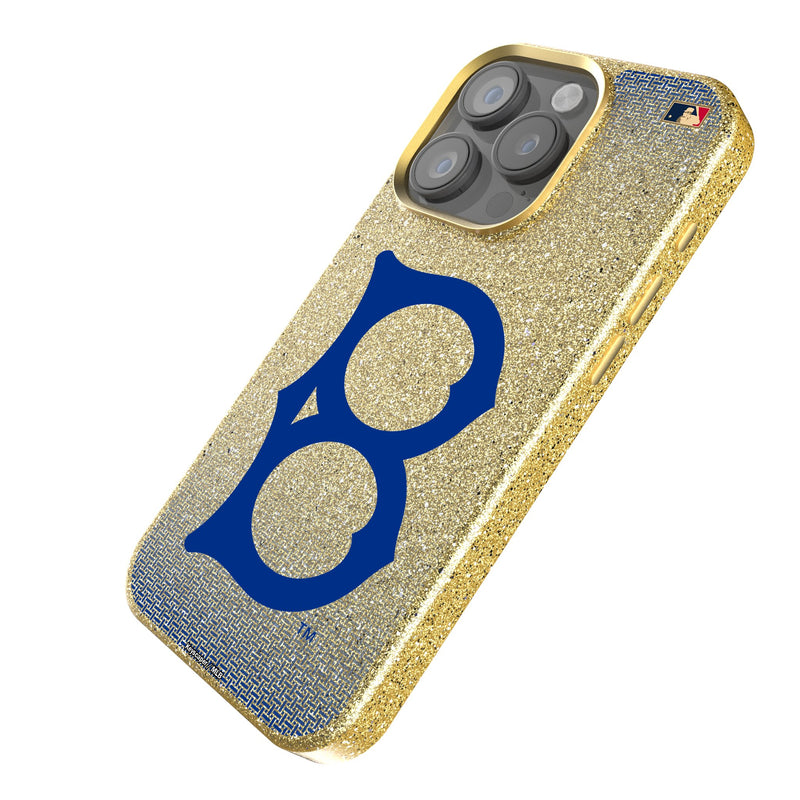 Brooklyn Dodgers 1949-1957 - Cooperstown Collection Linen iPhone Bling Phone Case for Apple iPhone Iso.Jpg
