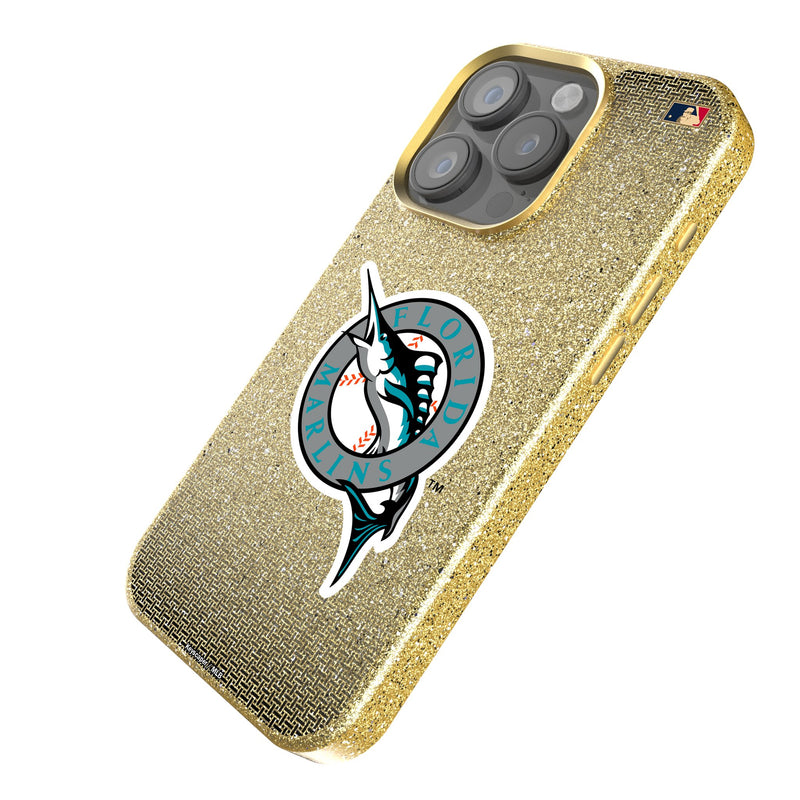 Miami Marlins 1993-2011 - Cooperstown Collection Linen iPhone Bling Phone Case for Apple iPhone Iso.Jpg