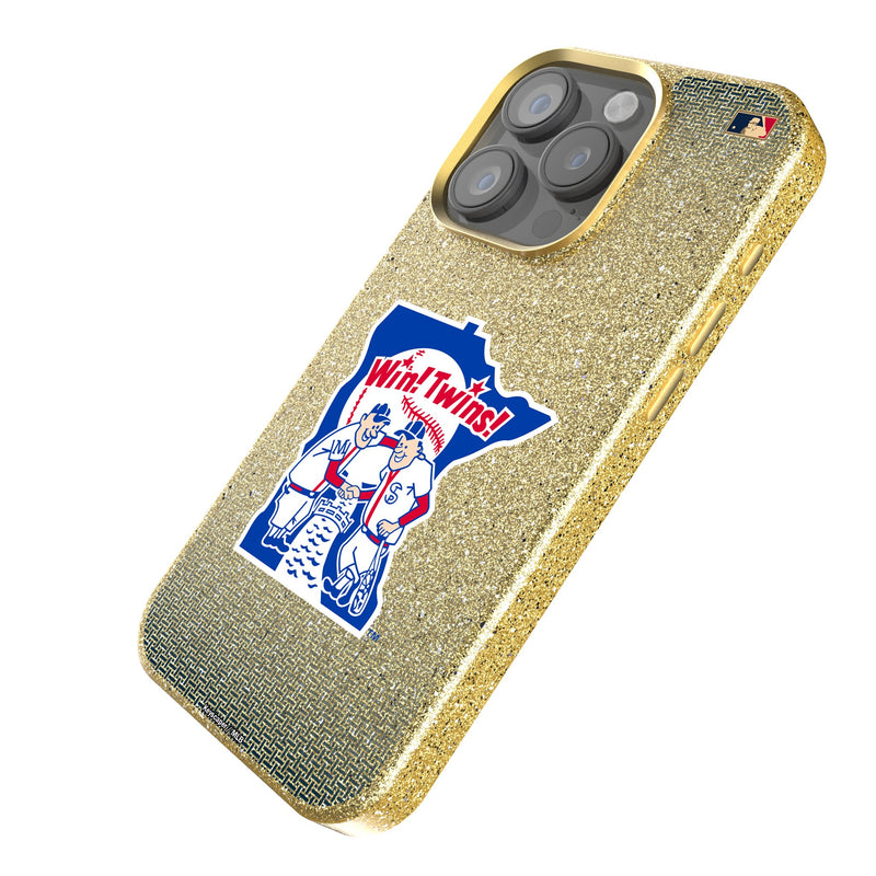 Minnesota Twins 1976-1986 - Cooperstown Collection Linen iPhone Bling Phone Case for Apple iPhone Iso.Jpg