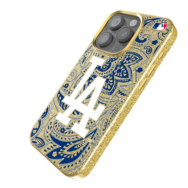LA Dodgers Paisley iPhone Bling Phone Case for Apple iPhone Iso.Jpg