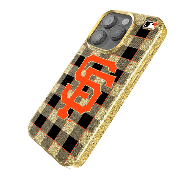 San Francisco Giants Plaid iPhone Bling Phone Case Iso.Jpg