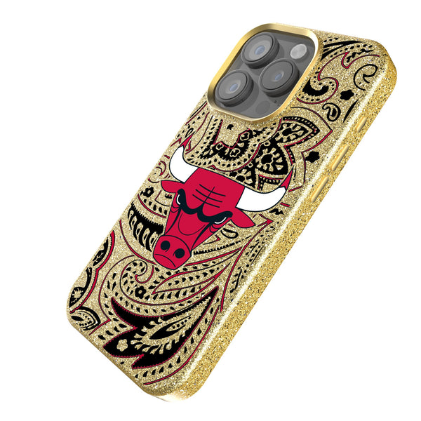 Chicago Bulls Paisley iPhone Bling Phone Case Iso.Jpg