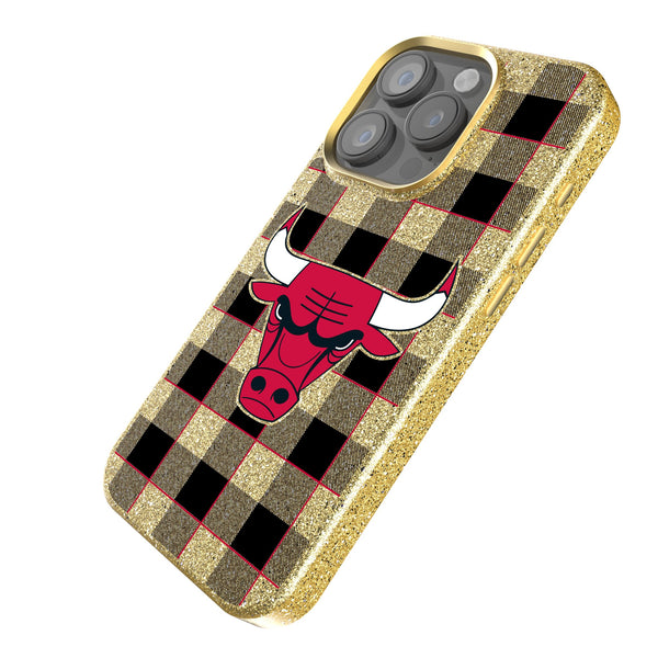 Chicago Bulls Plaid iPhone Bling Phone Case Iso.Jpg