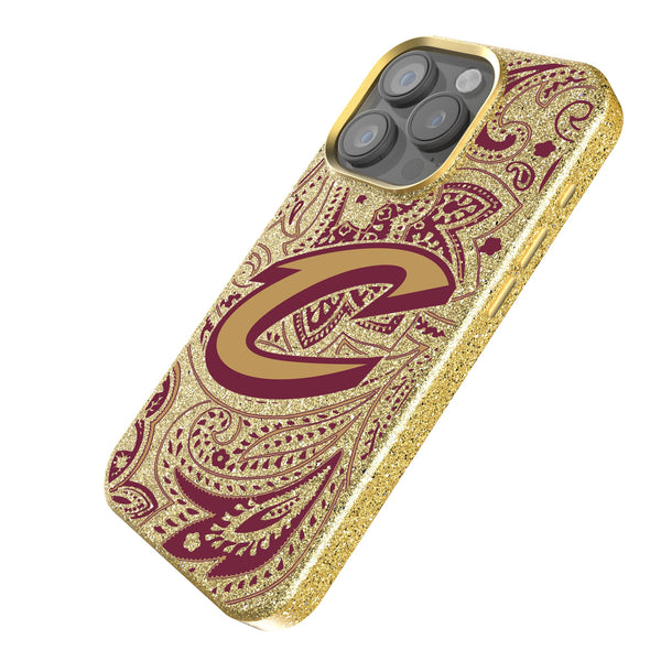 Cleveland Cavaliers Paisley iPhone Bling Phone Case Iso.Jpg