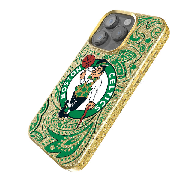 Boston Celtics Paisley iPhone Bling Phone Case Iso.Jpg