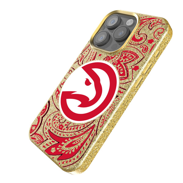 Atlanta Hawks Paisley iPhone Bling Phone Case Iso.Jpg