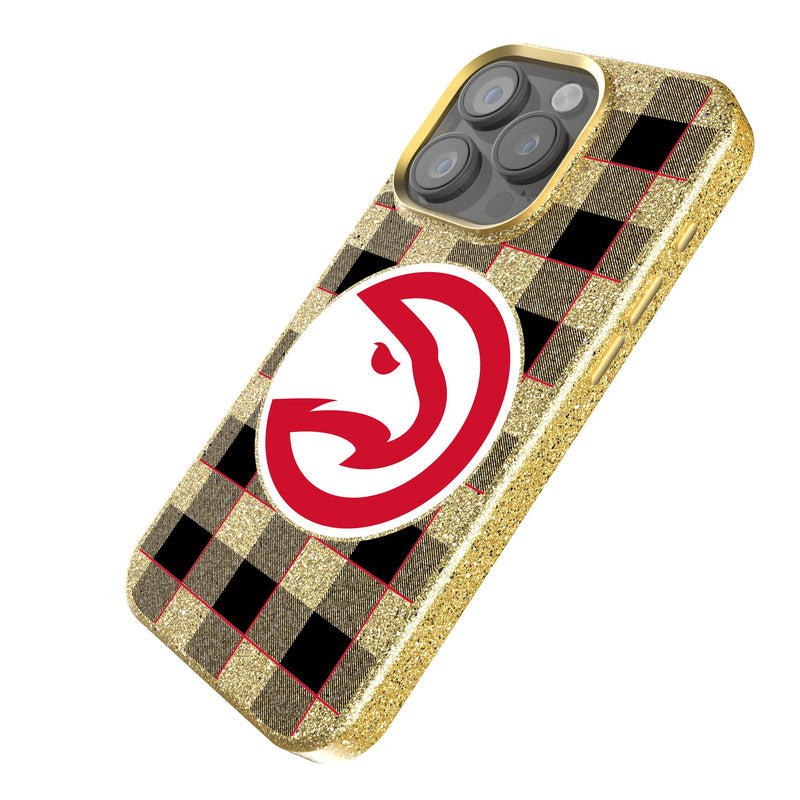 Atlanta Hawks Plaid iPhone Bling Phone Case for Apple iPhone Iso.Jpg